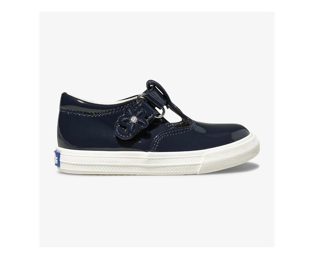 Kids Keds Slip Ons - Daphne Patent - Navy - 5417-DBVPJ